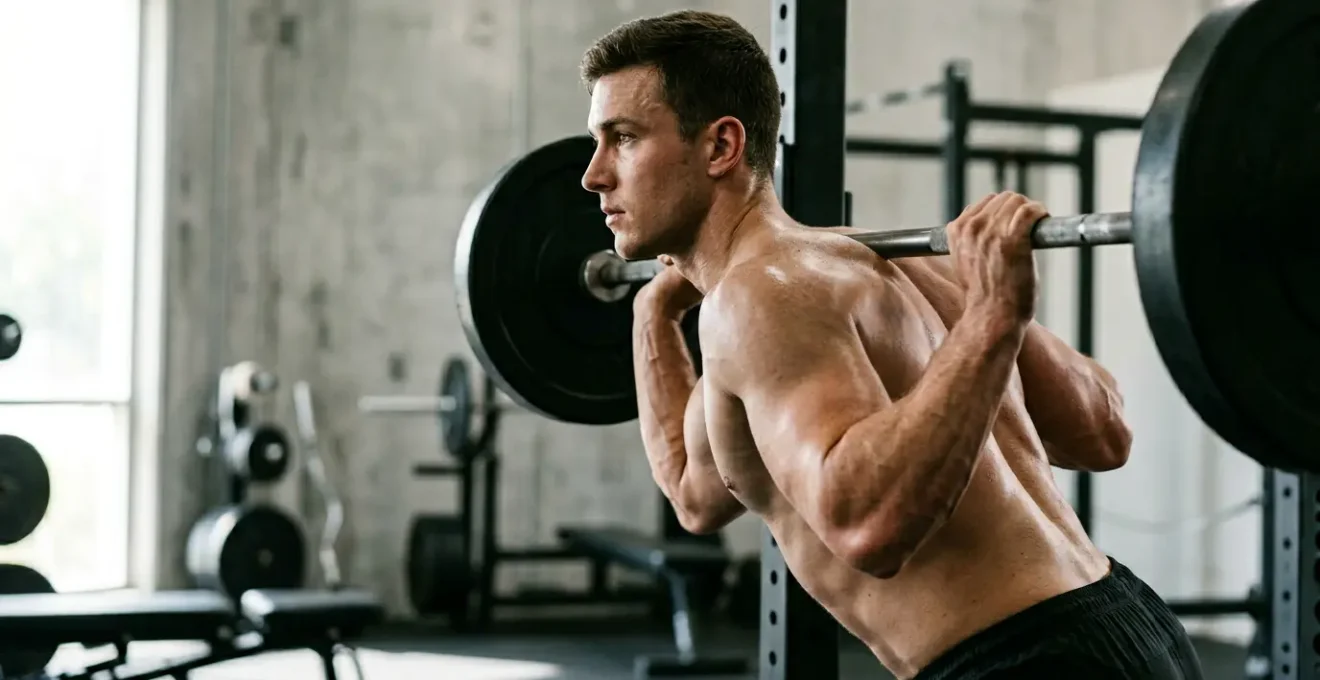 Athletic physique showcasing natural muscle development through science-based training and nutrition