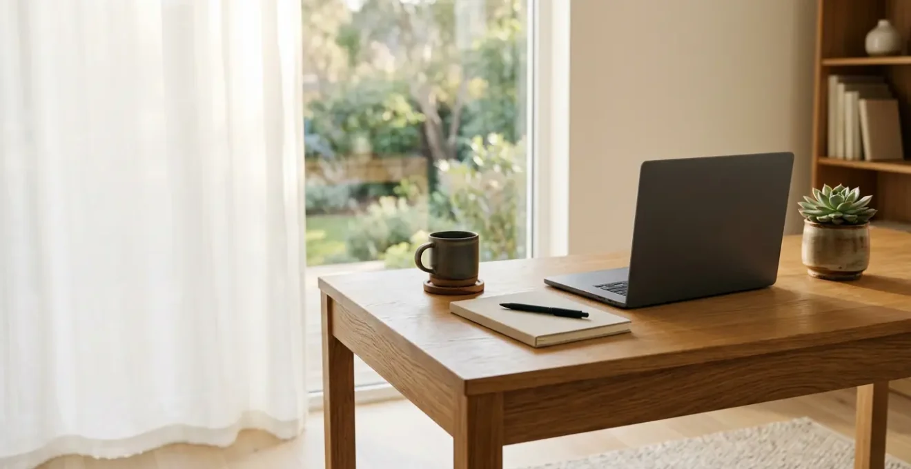 Professional workspace demonstrating personal knowledge management for career advancement