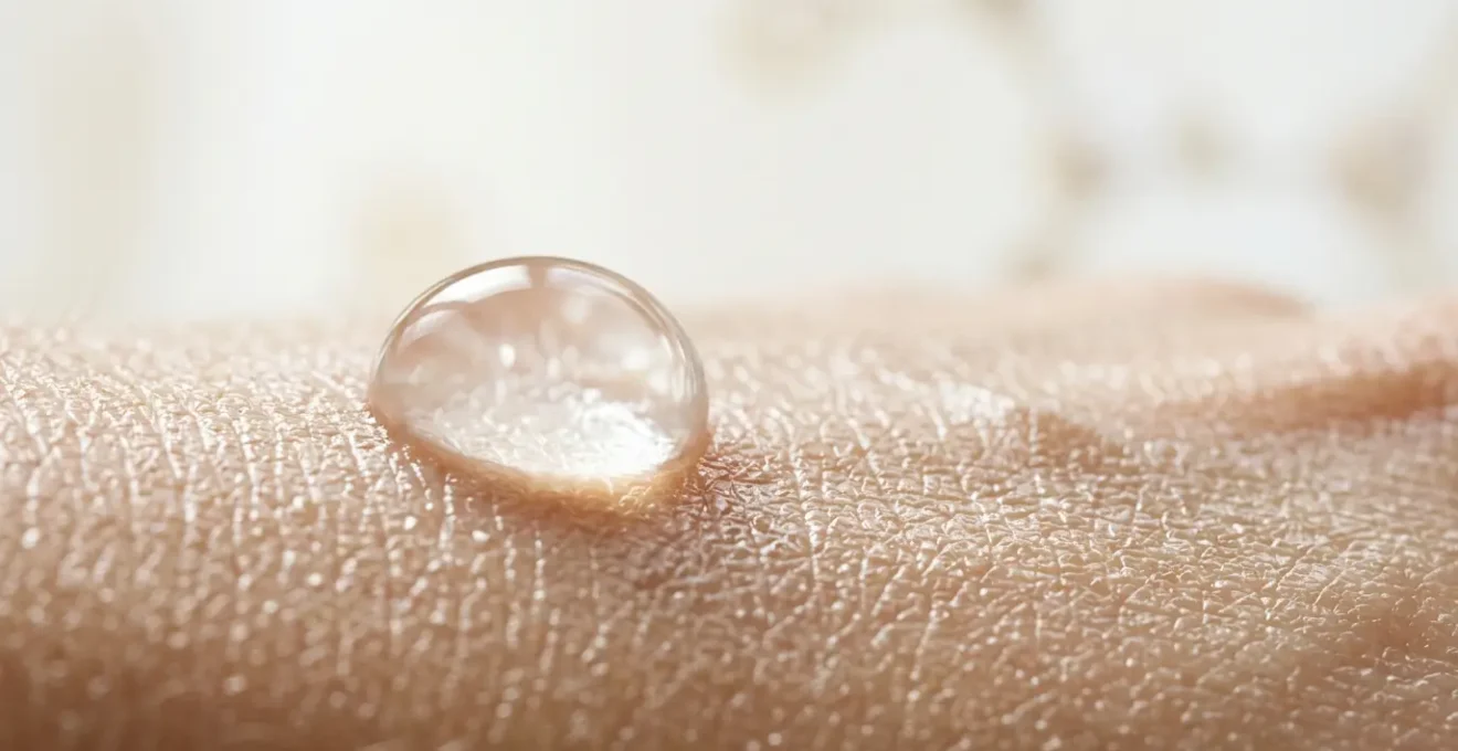 Close-up of healthy radiant skin with natural luminosity highlighting science-based skincare