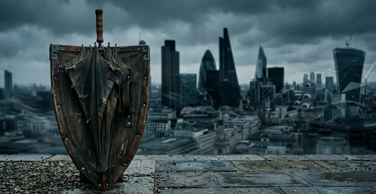 Strategic pension portfolio management during UK market downturn with protective elements