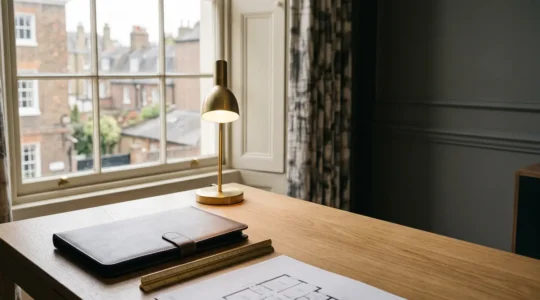 Professional property investment analysis showing UK real estate financial calculations