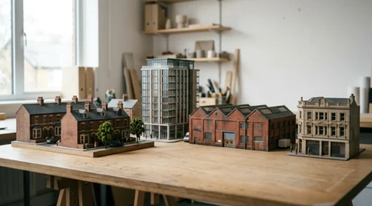 Comparative visual representation of high-yielding UK real estate investment asset classes