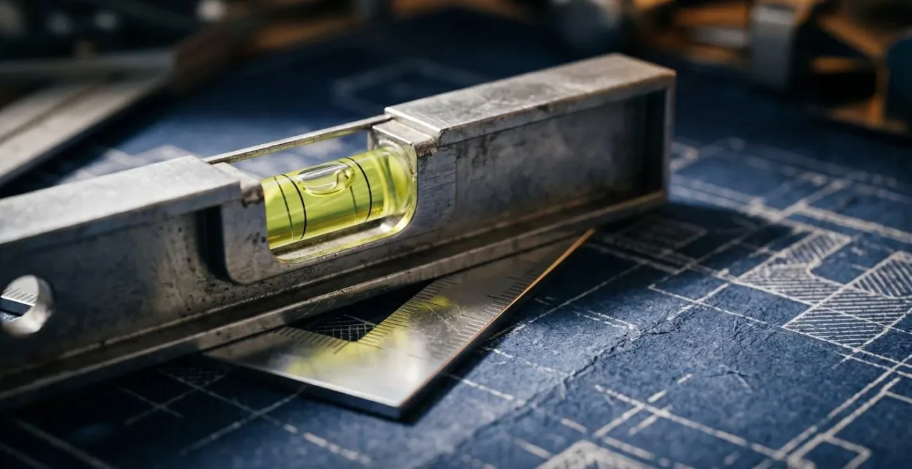 Close-up of precision measurement tools on a blueprint, representing the correction of financial structure for tax efficiency.