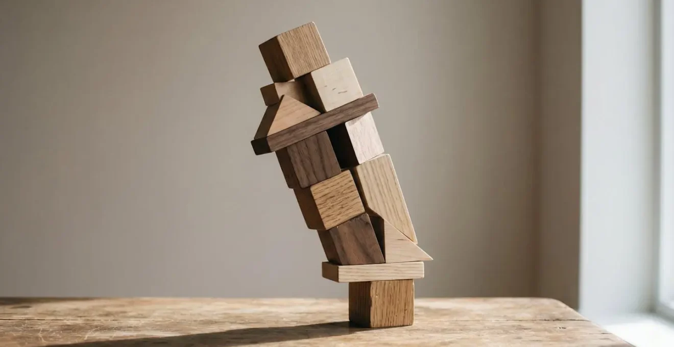 Visual metaphor representing portfolio drift and the gradual shift in asset allocation over time