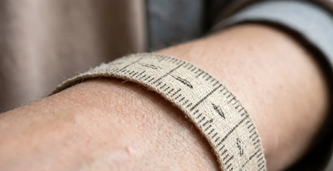 Close-up visualization demonstrating body measurement principles for metabolic health assessment